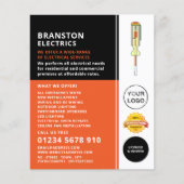 Elektrische schroevendraaier, elektricien Adverter Flyer (Voorkant)