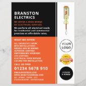 Elektrische schroevendraaier, elektricien Adverter Flyer (Voorkant)