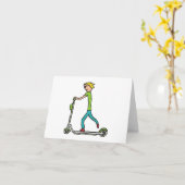 Elektrische scooter kaart (Gele Bloem)