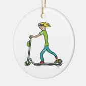Elektrische scooter keramisch ornament (Links)