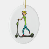 Elektrische scooter keramisch ornament (Rechts)