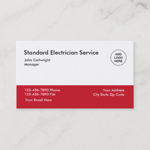Elektrische service visitekaartje