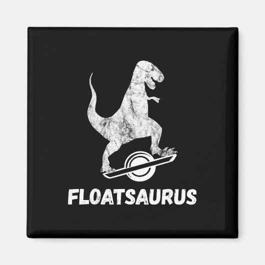 Elektrische Skateboard Float T-rex Saurus One Whee Magneet (Voorkant)
