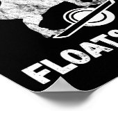 Elektrische Skateboard Float T-rex Saurus One Whee Poster (Hoek)