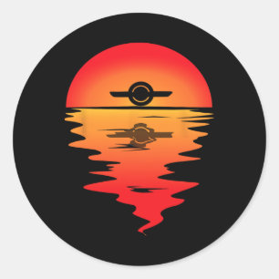 Elektrische Skateboard Onewheel Float Monowheel Vi Ronde Sticker