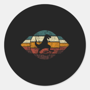 Elektrische Skateboard Vintage Retro Drijvende T-r Ronde Sticker