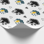 Elektrische Skies: Cloud Thunder inpakpapier. " Cadeaupapier (Hoek)