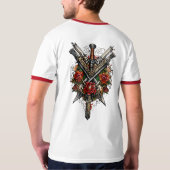 Elektrische Skull Rock & Roll T-shirt (Achterkant volledig)