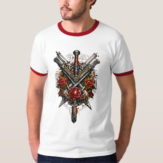 Elektrische Skull Rock & Roll T-shirt (Voorkant)