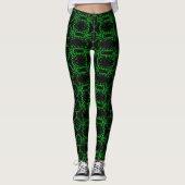 Elektrische slangenhuid leggings (Voorkant)