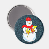 Elektrische sneeuwman magneet (Voorkant / Achterkant)