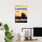 Elektrische spoorweg Stresa-Mottarone, Italië,  Poster (Thuiskantoor)