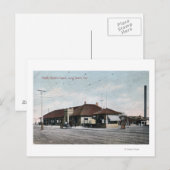 Elektrische spoorwegdepot briefkaart (Voorkant / Achterkant)