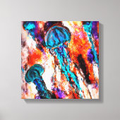 Elektrische sprint voor kwallen canvas afdruk (Voorkant)