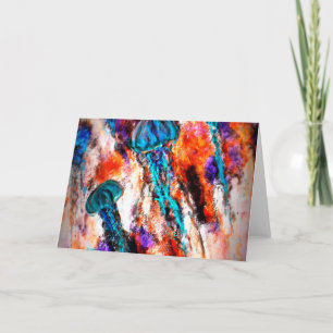 Elektrische sprint voor kwallen feestdagen kaart