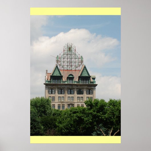 Elektrische stadsverhoging poster (Voorkant)