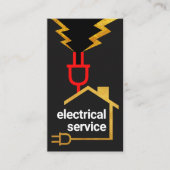 Elektrische stekker bedradingscircuit visitekaartje (Voorkant)