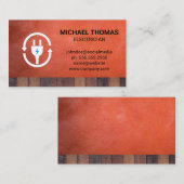 Elektrische stekker | Bouwpersoneel Visitekaartje (Voorkant / Achterkant)