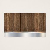 Elektrische stekker | Elektrisch | Houtmetaal Visitekaartje (Achterkant)