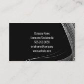 Elektrische stekker gloeilamp Logo | Abstracte str Visitekaartje (Achterkant)