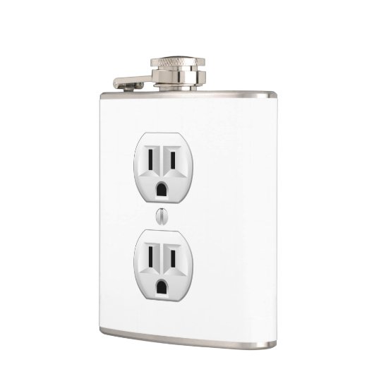 Elektrische stekker klikt u om het kleurdecor aan  heupfles (Links)