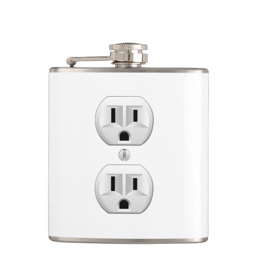 Elektrische stekker klikt u om het kleurdecor aan  heupfles (Voorkant)