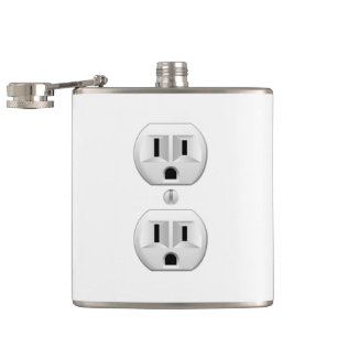 Elektrische stekker klikt u om het kleurdecor aan heupfles