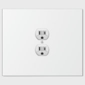 Elektrische stekker klikt u op Kleurdecor aanpasse Cadeaupapier (Vlak)