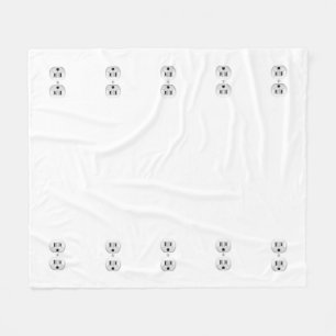 Elektrische stekker klikt u op Kleurdecor aanpasse Fleece Deken