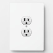 Elektrische stekker klikt u op Kleurdecor aanpasse Fotoplaat (voorkant)