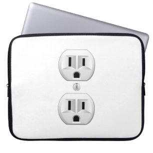 Elektrische stekker klikt u op Kleurdecor aanpasse Laptop Sleeve