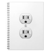 Elektrische stekker klikt u op Kleurdecor aanpasse Notitieboek (Voorkant)