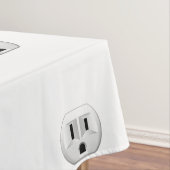 Elektrische stekker klikt u op Kleurdecor aanpasse Tafelkleed (Voorbeeld)