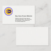 Elektrische stekker Logo | Energie Visitekaartje (Voorkant / Achterkant)