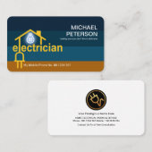 Elektrische stekker voor de stekker visitekaartje (Voorkant / Achterkant)