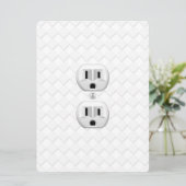 Elektrische stekker voor wandstopcontacten past di (Staand voorkant)