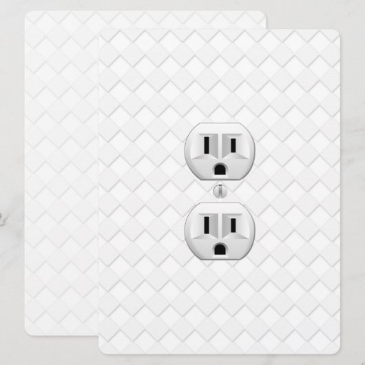 Elektrische stekker voor wandstopcontacten past di (Voorkant / Achterkant)