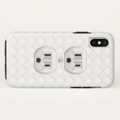 Elektrische stekker voor wandstopcontacten past di Case-Mate iPhone case (Achterkant (horizontaal))