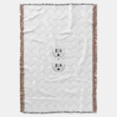 Elektrische stekker voor wandstopcontacten past di deken (Voorkant Verticaal)