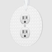 Elektrische stekker voor wandstopcontacten past di ornament (voorkant)