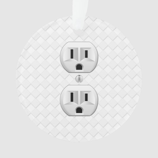 Elektrische stekker voor wandstopcontacten past di ornament (voorkant)