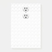 Elektrische stekker voor wandstopcontacten past di post-it® notes (Voorkant)