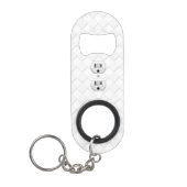 Elektrische stekker voor wandstopcontacten past di sleutelhanger flessenopener (Voorkant)