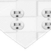 Elektrische stekker voor wandstopcontacten past di tafelkleed (Gekanteld)