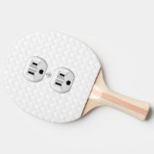 Elektrische stekker voor wandstopcontacten past di tafeltennisbatje (Zijkant)