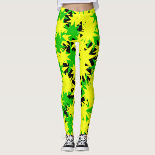 Elektrische sterrenexplosie leggings