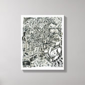 Elektrische Stoel, gemaakt door Brian Benson Canvas Afdruk (Voorkant)