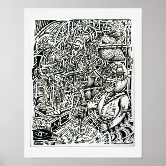 Elektrische Stoel, gemaakt door Brian Benson Poster (Voorkant)