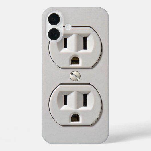 Elektrische stopaansluiting Case-Mate iPhone case (Achterkant)