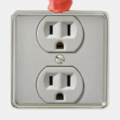 Elektrische stopaansluiting metalen ornament (Voorkant)